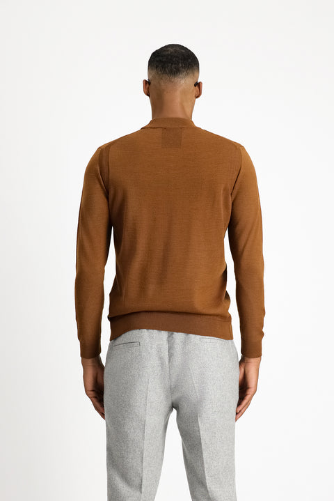 Cinnamon Half Turtleneck Regular Fit Knit Sweater