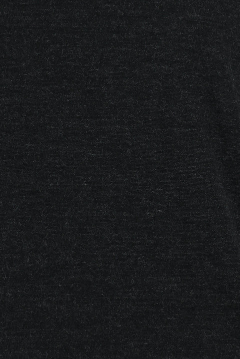 Medium Anthracite Semi-Turtleneck Regular Fit Knit Sweater