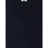 Dark Navy Plus Size V-Neck Regular Fit Knitted Sweater