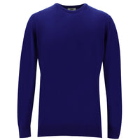 Saks Mavi Bisiklet Yaka Regular Fit Triko Kazak