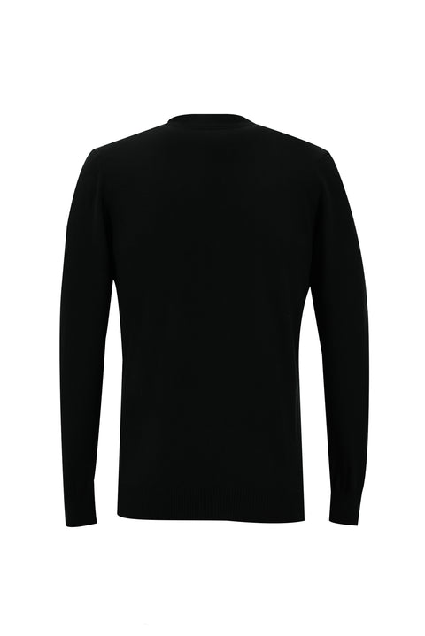 Siyah Regular Fit Triko Hırka