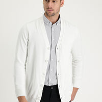 Off-white Regular Fit Knitted Cardigan