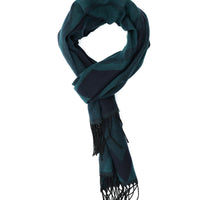 Emerald Green Patterned Scarf