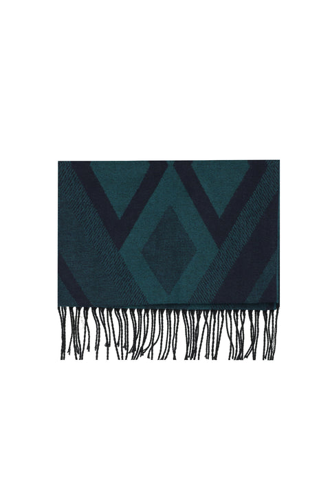 Emerald Green Patterned Scarf