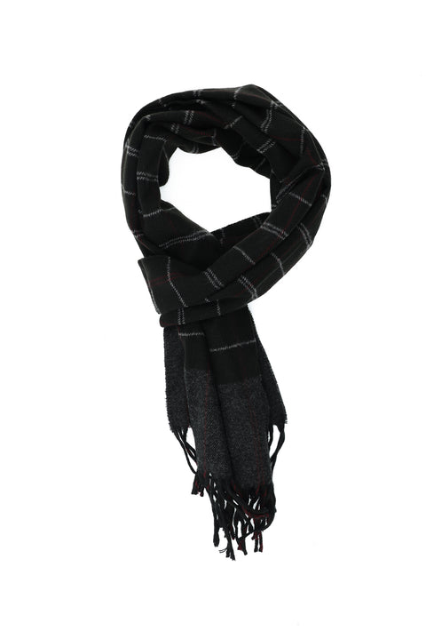 Black Patterned Scarf