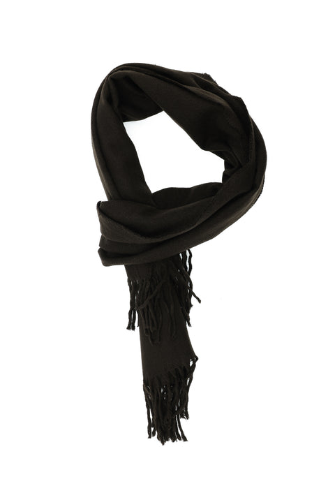 Dark Brown Plain Scarf