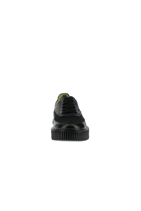 Siyah Sneaker Deri Ayakkabı