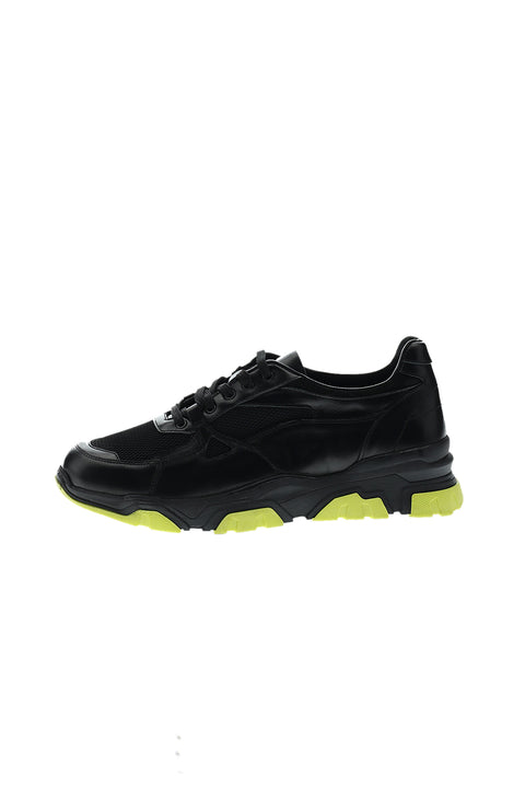 Black Leather Sport Shoes