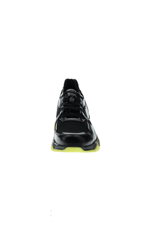 Black Leather Sport Shoes