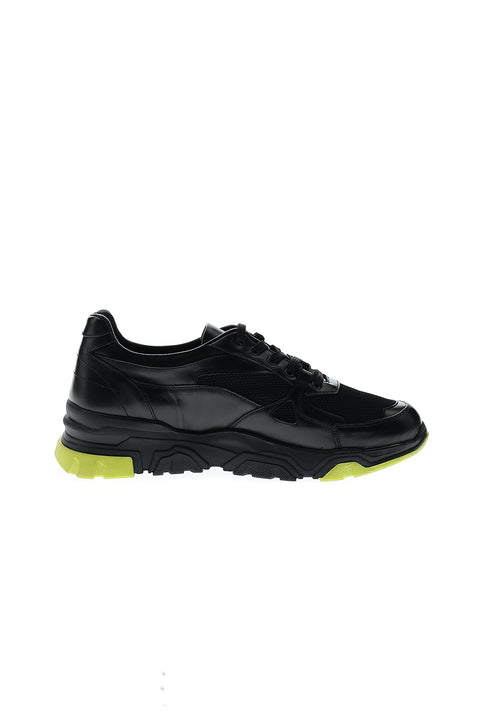 Black Leather Sport Shoes