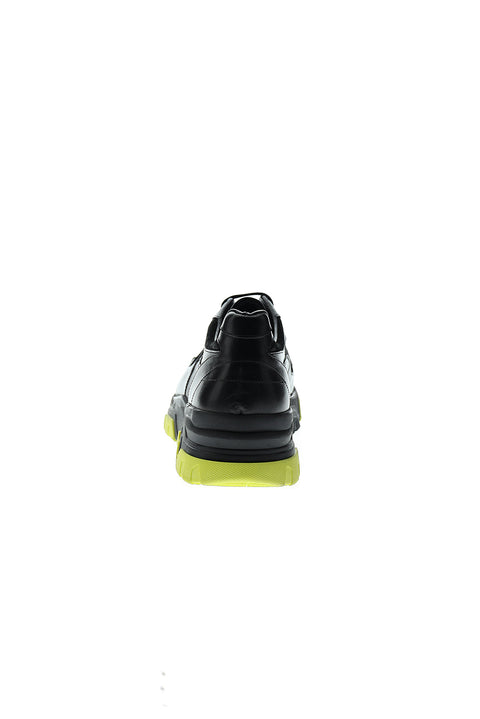 Black Leather Sport Shoes