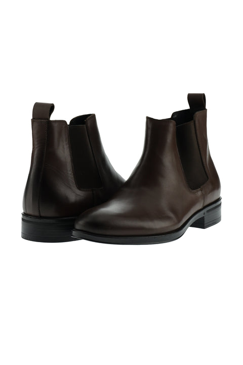Dark Brown Leather Boots