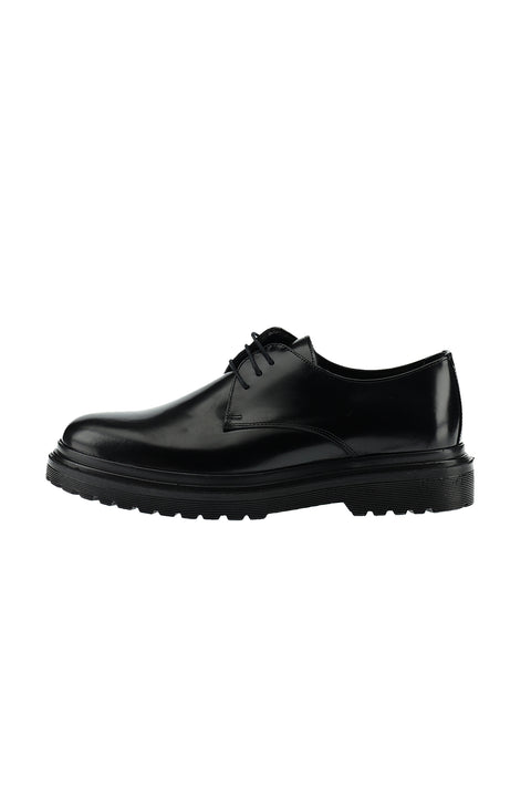 Siyah Sneaker Rugan Deri Ayakkabı