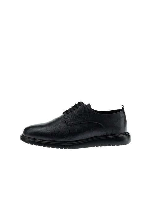 Koyu Lacivert Sneaker Deri Ayakkabı