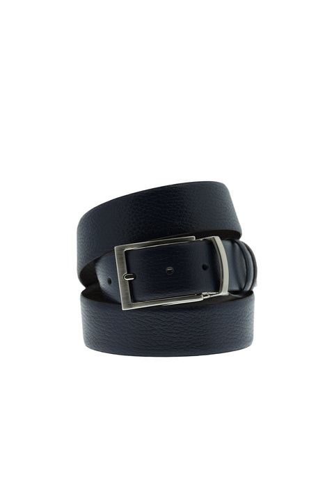 Dark Navy Double-Sided Classic Leather Belt