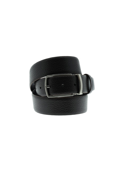 Dark Brown Double-Sided Classic Leather Belt