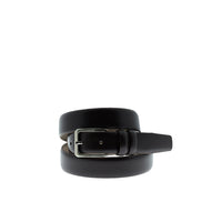 Dark Brown Classic Patterned Leather Belt