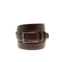 Tan Classic Patterned Leather Belt