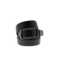 Medium Brown Classic Patterned Leather Belt