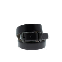 Dark Brown Classic Patterned Leather Belt