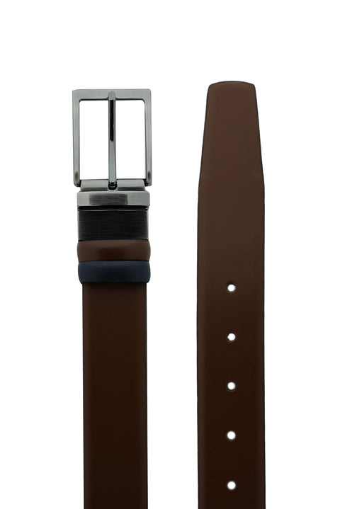 Tan Double-Sided Classic Leather Belt