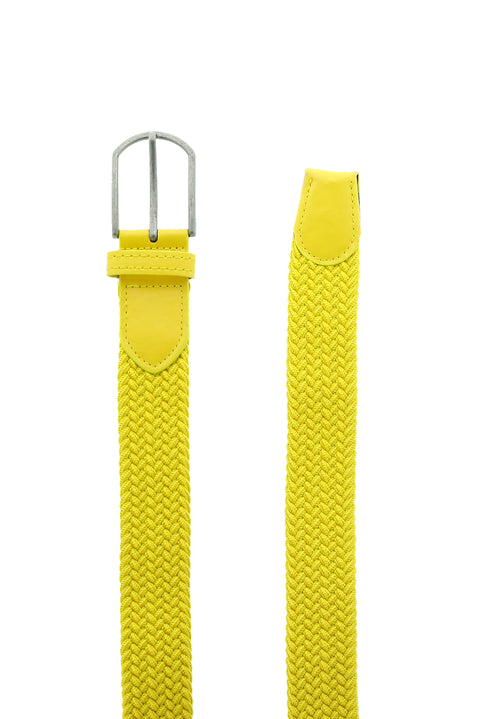 Light Yellow Mesh Sports Belt