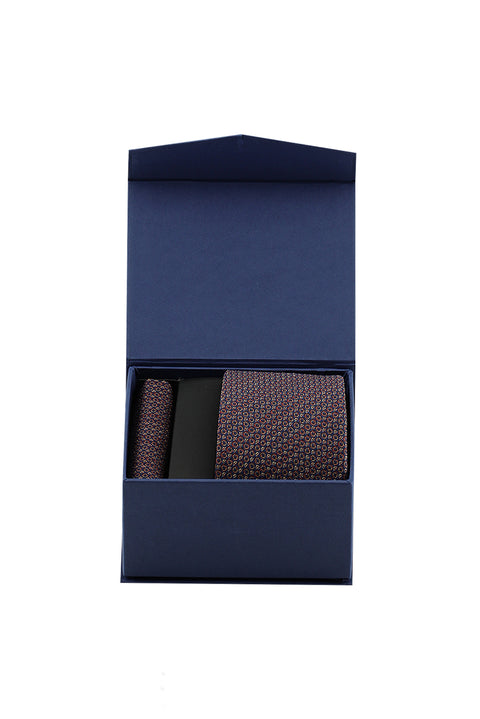 Light Burgundy 2-Piece Tie & Pocket Square Set
