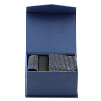 Dark Navy Blue 2-Piece Tie & Pocket Square Set