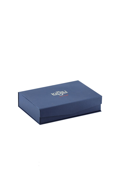 Dark Navy Blue 3-Piece Tie, Pocket Square & Bracelet Set