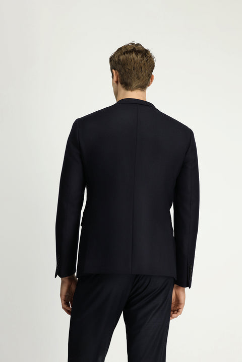 Dark Navy 7 Drop Super Slim Fit Extra Narrow Cut Classic Wool Jacket