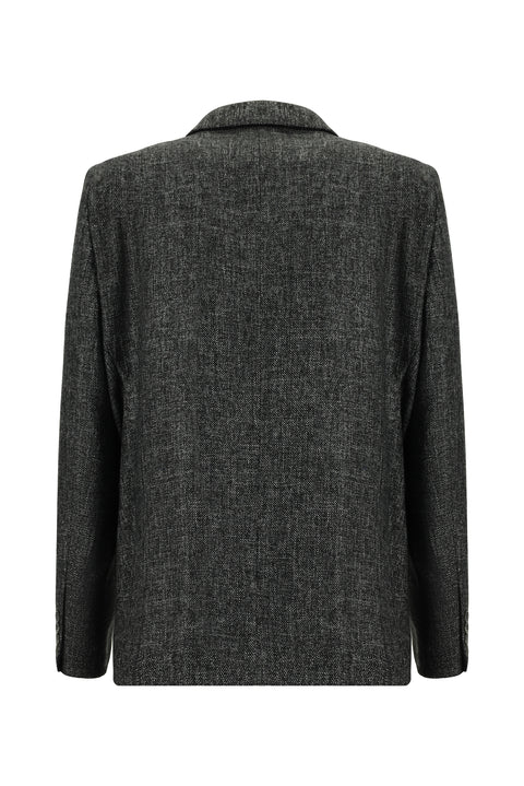 Medium Anthracite 7 Drop Slim Fit Classic Wool Jacket