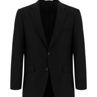 Black 4-Drop Relaxed Fit Classic Patterned Jacket