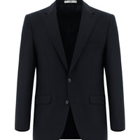 Medium Navy 4 Drop Relaxed Fit Classic Patterned Jacket