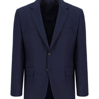 Dark Navy 7 Drop Slim Fit Narrow Cut Wool Classic Patterned Jacket