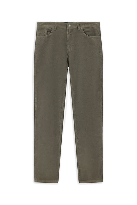 Orta Haki Slim Fit Dar Kesim Kanvas / Chino Pantolon