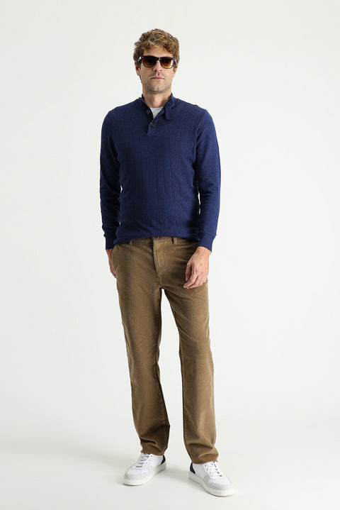 Men's Slim Fit Stretchy Velvet Trousers