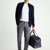 Dark Mink Regular Fit Standard Cut Cotton Canvas / Chino Trousers