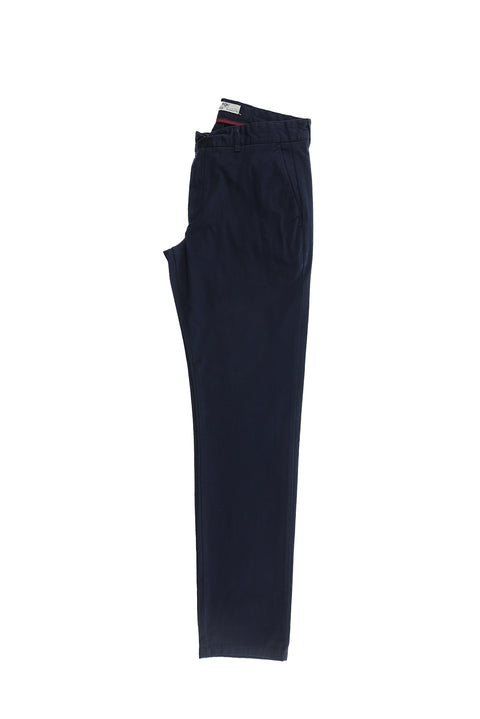 Aviator Blue Marl Regular Fit Standard Cut Lycra Canvas / Chino Trousers