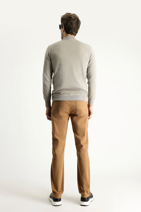 Taba Slim Fit Stretch Canvas / Chino Trousers