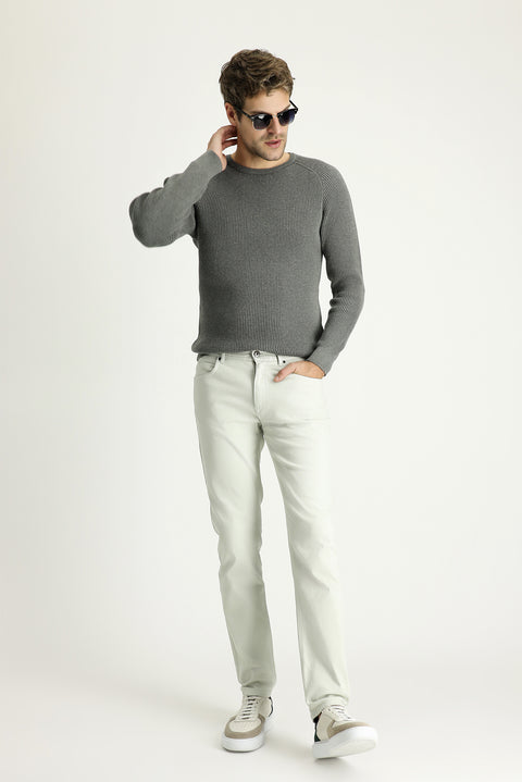 Taş Slim Fit Dar Kesim Likralı Kanvas / Chino Pantolon