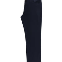 Dark Navy Regular Fit Standard Cut Lycra Canvas / Chino Trousers