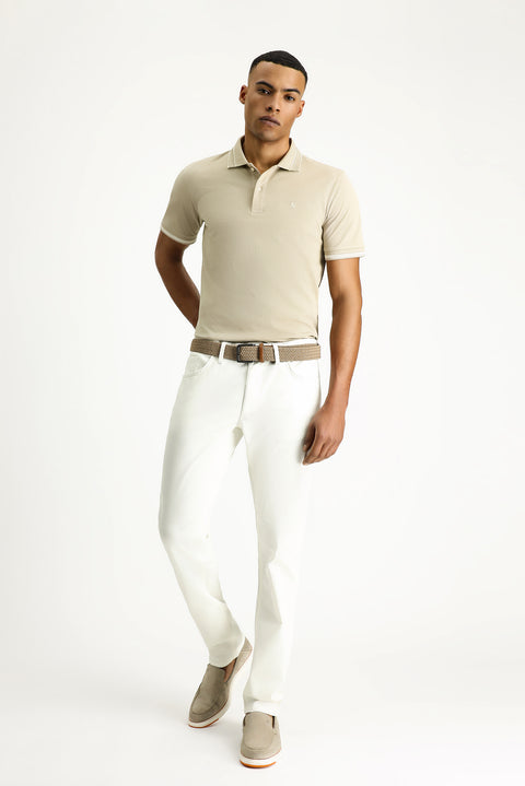 Off-White Relaxed Fit Stretch Canvas / Chino Trousers