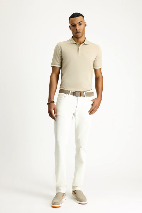 Off-White Slim Fit Skinny Stretch Canvas / Chino Trousers