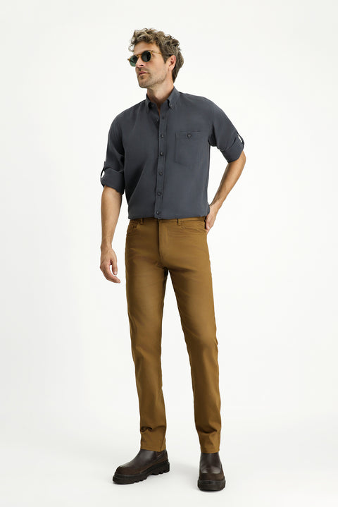 Taba Relaxed Fit Stretch Canvas / Chino Trousers