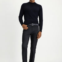 Medium Anthracite Slim Fit Stretch Canvas / Chino Trousers