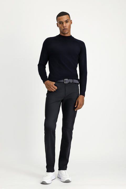 Medium Anthracite Slim Fit Stretch Canvas / Chino Trousers