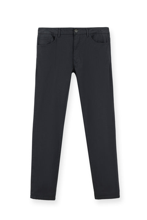 Medium Anthracite Slim Fit Stretch Canvas / Chino Trousers