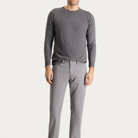 Cloud Gray Regular Fit Standard Cut Stretch Canvas / Chino Trousers