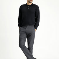 Orta Füme Regular Fit Standart Kesim Likralı Kanvas / Chino Pantolon