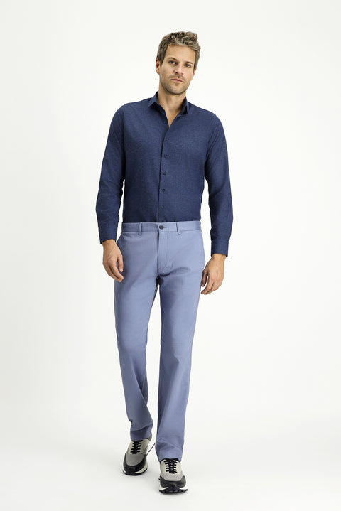 Havacı Mavi Relaxed Fit Stretchy Canvas / Chino Trousers